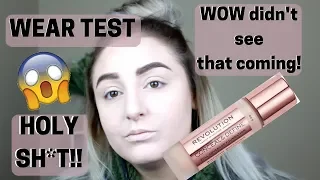 MAKEUP REVOLUTION CONCEAL & DEFINE FOUNDATION | FIRST IMPRESSIONS, WEAR TEST, & OILY SKIN REVIEW!!