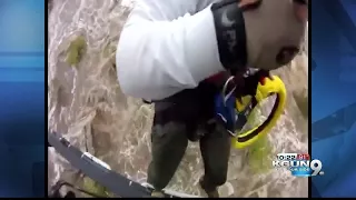 Hikers rescued from rushing water at Tanque Verde Falls