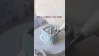 cake candle making🤍