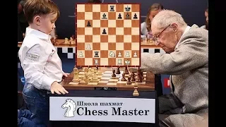 Chess. 4-year-old "kid" against the 95-year-old grandmaster!