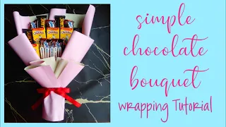 How to make a simple wrapping tutorial chocolate bouquet/Easy Idea/DIY tutorial/Kath Ideal