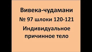 ВивекаЧудамани курс Свамини Видьянанды Сарасвати 97 шлоки 120-121 Причинное тело