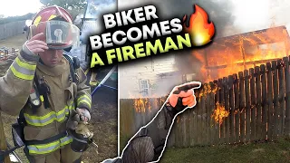 Biker Becomes a Firefighter! | CrashBanditoNL