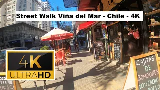🇨🇱 Street Walk Viña del Mar - Chile - 4K