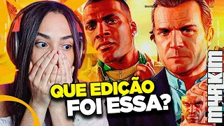 Os caras são sinistros!! Michael, Franklin & Trevor (Grand Theft Auto) - 𝐕 | M4rkim - REACT