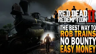 Red Dead Redemption 2 : Perfect Train Robbery No Bounty easy money!!!