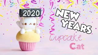 2020 New Year Cupcake Cat│Polymer Clay Tutorial