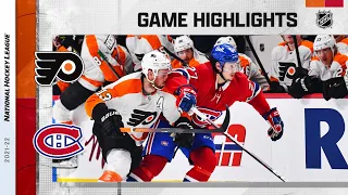 Flyers @ Canadiens 4/21 | NHL Highlights 2022