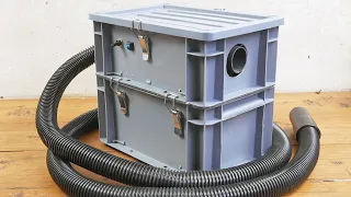 How to Make a Powerful Vacuum Cleaner using Turnover Box