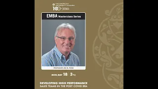 EMBA Masterclass Series #3: Developing High-Performance Sales Teams in the Post-COVID Era