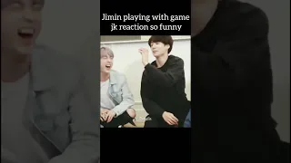 jimin playing with game jk reaction so funny 🤣🤣😅#jikook #minkook#jk#jimin #rangilatripura#shorts