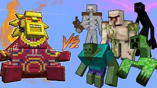 The Sun Chief Vs. Mutant Monsters in Minecraft