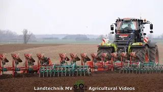 Claas Xerion - Kverneland / Onland Pflügen - Plowing Onland  2021