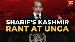 Shehbaz Sharif Speech At UNGA | Pakistan PM Raises Kashmir At UNGA | UN Live