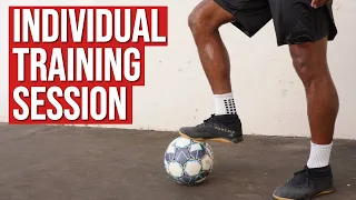 The BEST BALL CONTROL EXERCISES | Individual Training Soccer Drills On A Wall