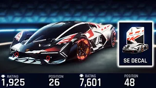 ASPHALT 9 | Lamborghini Terzo Millennio SE Decal + Claiming Rewards