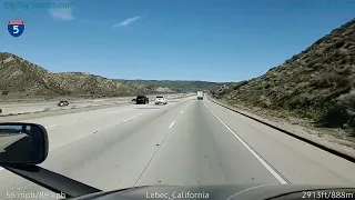 BigRigTravels LIVE | Castaic to near Lebec, CA (3/16/23 10:53 AM)