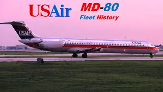 USAir MD-80 Fleet History (1988-2004)