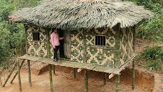 55 Days: Complete building bamboo house two floors - Hanh Free Life