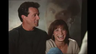 Rewind: Sylvester Stallone "Demolition Man" interview interrupted by Sandra Bullock