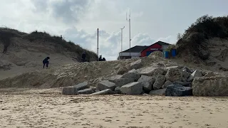 Hemsby beach erosion I was shocked !!