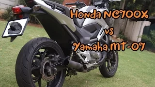 Honda NC700X vs Yamaha MT 07