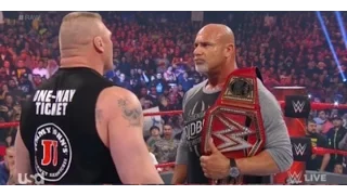 Brock Lesnar F5ed  Goldberg    WWE Raw 6 March 2017 Full Show   WWE Raw 3 6 2017 full show