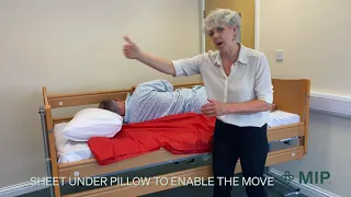Assisted Move Up the Bed Using a Tubular Slide Sheet with a Less Dependent Patient