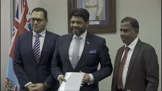 Fijian Attorney-General officiates at the Partial Divestment of Shares in EFL ceremony