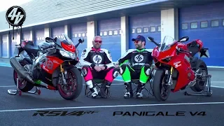 Aprilia RSV4 RF v Ducati Panigale V4S