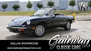 DFW # 2128 1990 Alfa Romeo Spider Graduate Convertible