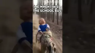 When You Miss The School Bus || Relatable