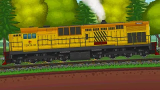 Симулятор Поезда в Train Simulator поезд игра 2D #1 Кид стал машинистом Локомотива на Машинки Кида
