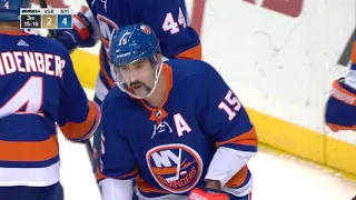 Clutterbuck tallies off the post (10/30/2017 VGK vs. NYI)