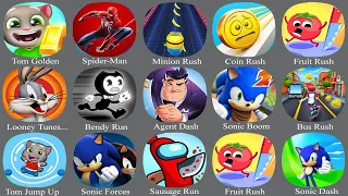 Tom Golden | Spider-Man | Minion Rush | Coin Rush | Fruit Rush | Looney Tunes...