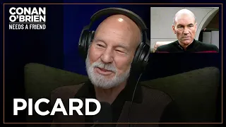 Sir Patrick Stewart's Shakespearean Approach To Jean-Luc Picard | Conan O'Brien Needs A Friend