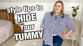 Style tips to hide a belly | Plus size apple shaped body