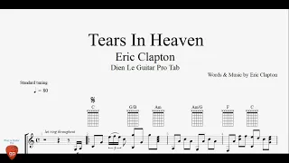 Eric Clapton - Tears in Heaven - Fingerstyle Guitar Cover Lesson Tabs