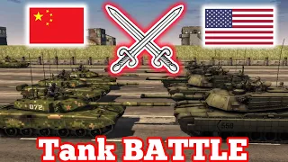 CHİNA ZTZ 99 VS USA M1A2  ABRAMS