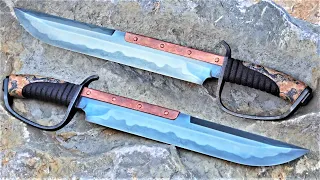 Copper Back Trench Knife - Bowie challenge - Bowie knife build off