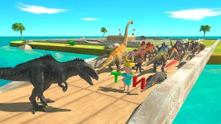 All Units Escape from Giganotosaurus - Animal Revolt Battle Simulator