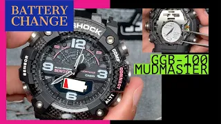 How to Change battery Mudmaster GGB-100 G-Shock Watch, Detailed steps to fix misaligned Analog Hands
