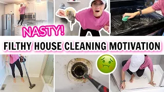 FILTHY HOUSE CLEANING MOTIVATION | SPEED CLEANING MOM | SAHM OF 3