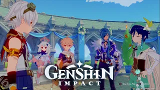 All Cutscenes Windblume Festival (Part 1) (Jp dub En Sub) Genshin Impact