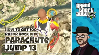 Parachute Jump 13 of 13 | 100% in GTA 5 Razor Rock Dive