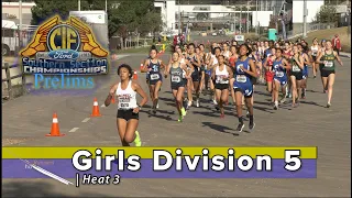 2022 XC - CIF-ss Prelims - 3 (Div 5, Girls, Heat 3 [of 4], 5 camera view)