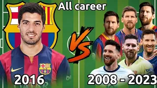 2016 Suarez VS Messi all career 2008-2023 🔥💪#video #football