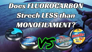 Does Fluorocarbon Fishing Line Stretch LESS than Monofilament? | Mono vs Fluorocarbon vs Copolymer