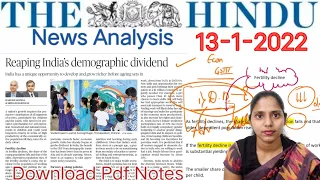 13-January-2022 / The Hindu Newspaper Analysis in English / Current Affairs for UPSC /IAS .