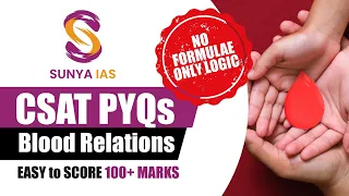 CSAT PYQs (Topic-Wise) - Blood Relations | Session 3 | UPSC CSE Prelims 2023 | Sunya IAS